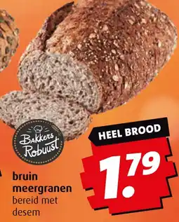 Boni bruin meergranen bereid met desem aanbieding