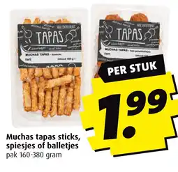 Boni Muchas tapas sticks, spiesjes of balletjes aanbieding