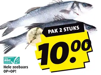 Boni Hele zeebaars aanbieding
