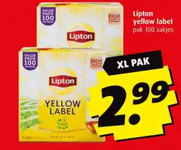 Boni Lipton yellow label XL PAK aanbieding