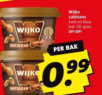 Boni Wijko satésaus aanbieding