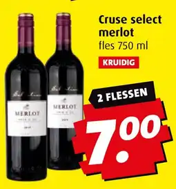 Boni Cruse select merlot aanbieding