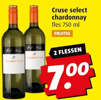 Boni Cruse select chardonnay aanbieding
