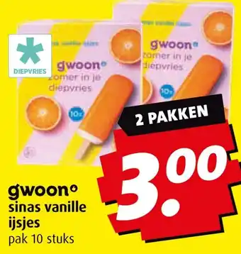 Boni gwoon sinas vanille ijsjes aanbieding
