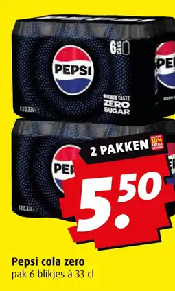 Boni Pepsi cola zero aanbieding