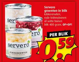 Boni Servero groenten in blik aanbieding