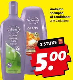 Boni Andrélon shampoo of conditioner aanbieding