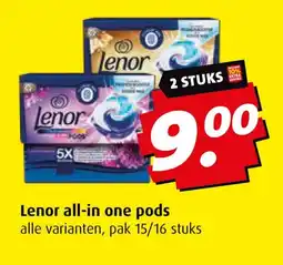 Boni Lenor all-in one pods aanbieding