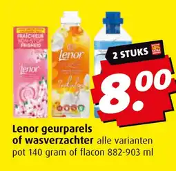 Boni Lenor geurparels of wasverzachter aanbieding