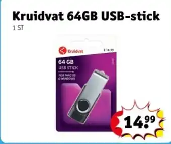 Kruidvat Kruidvat 64GB USB-stick aanbieding