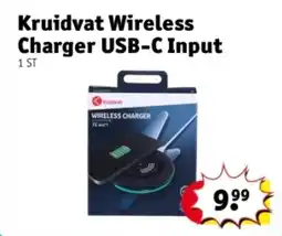 Kruidvat Kruidvat Wireless Charger USB-C Input aanbieding