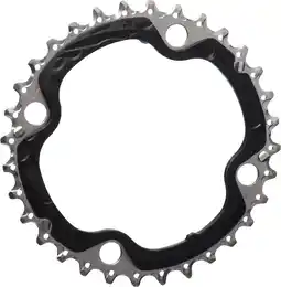 Amazon Shimano 32d M610/T521 Triple 10V Plato, Unisex volwassenen, zwart, enkele maat aanbieding