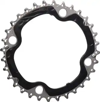 Amazon Shimano 32d M610/T521 Triple 10V Plato, Unisex volwassenen, zwart, enkele maat aanbieding