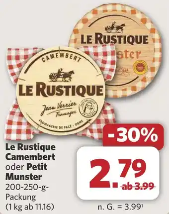 Combi Le Rustique Camembert oder Petit Munster aanbieding