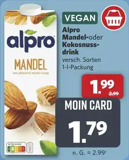 Combi Alpro Mandel-oder Kokosnuss- drink aanbieding
