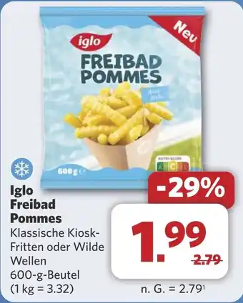 Combi Iglo Freibad Pommes aanbieding