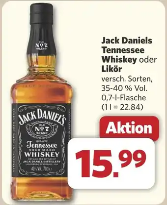 Combi Jack Daniels Tennessee Whiskey oder Likör aanbieding