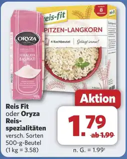 Combi Reis Fit oder Oryza Reis- spezialitäten aanbieding