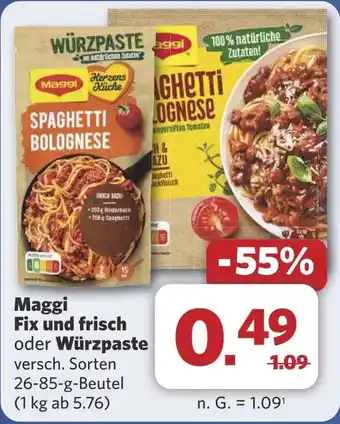 Combi Maggi Fix und frisch oder Würzpaste aanbieding