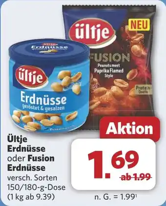 Combi Ültje Erdnüsse oder Fusion Erdnüsse aanbieding