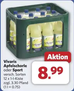 Combi Vivaris Apfelschorle oder Sport aanbieding