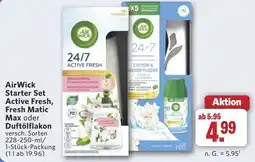 Combi AirWick Starter Set Active Fresh, Fresh Matic Max oder Duftölflakon aanbieding