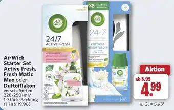 Combi AirWick Starter Set Active Fresh, Fresh Matic Max oder Duftölflakon aanbieding