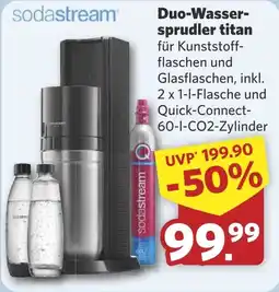 Combi Duo-Wasser- sprudler titan aanbieding