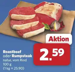 Combi Roastbeef oder Rumpsteak aanbieding