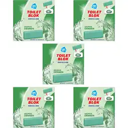 Albert Heijn AH Toiletblok dennen navulling 5-pack aanbieding