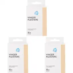 Albert Heijn AH Vinger pleisters 3-pack aanbieding