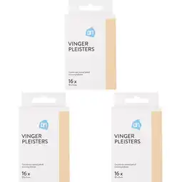 Albert Heijn AH Vinger pleisters 3-pack aanbieding
