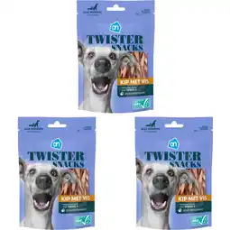 Albert Heijn AH Twister snacks kip met vis 3-pack aanbieding