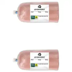 Albert Heijn AH Leverworst 2-pack aanbieding