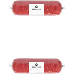 Albert Heijn AH Ossenworst 2-pack aanbieding
