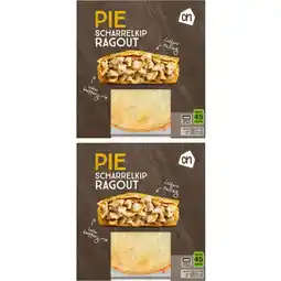 Albert Heijn AH Pie scharrelkip ragout 2-pack aanbieding