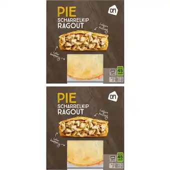Albert Heijn AH Pie scharrelkip ragout 2-pack aanbieding