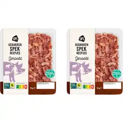 Albert Heijn AH Uitgebakken spekreepjes 2-pack aanbieding