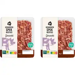 Albert Heijn AH Uitgebakken spekreepjes 2-pack aanbieding
