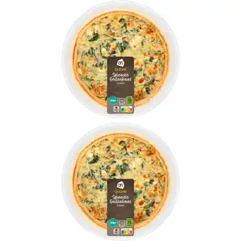 Albert Heijn AH Quiche spinazie geitenkaas 2-pack aanbieding