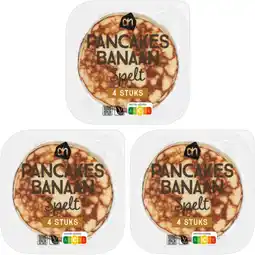 Albert Heijn AH Banaan spelt pancakes 3-pack aanbieding