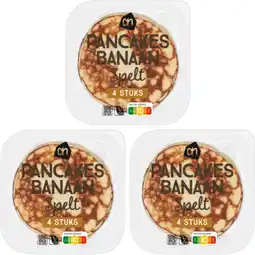 Albert Heijn AH Banaan spelt pancakes 3-pack aanbieding