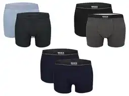 Lidl MEXX 2 Heren boxers (Zwart/grijs, XXL) aanbieding