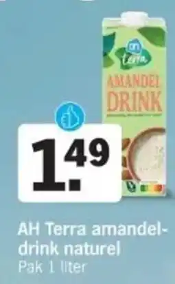Albert Heijn AH Terra amandel drink naturel aanbieding
