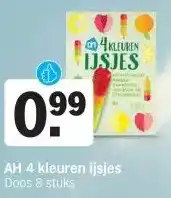Albert Heijn AH 4 kleuren ijsjes aanbieding
