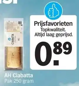 Albert Heijn AH Ciabatta aanbieding