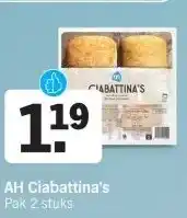 Albert Heijn AH Ciabattina's aanbieding