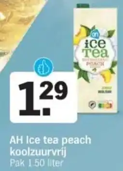 Albert Heijn AH Ice tea peach koolzuurvrij aanbieding