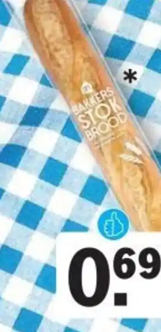 Albert Heijn Bakkers stok brood aanbieding