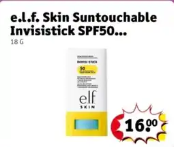 Kruidvat e.l.f. Skin Suntouchable Invisistick SPF50 aanbieding